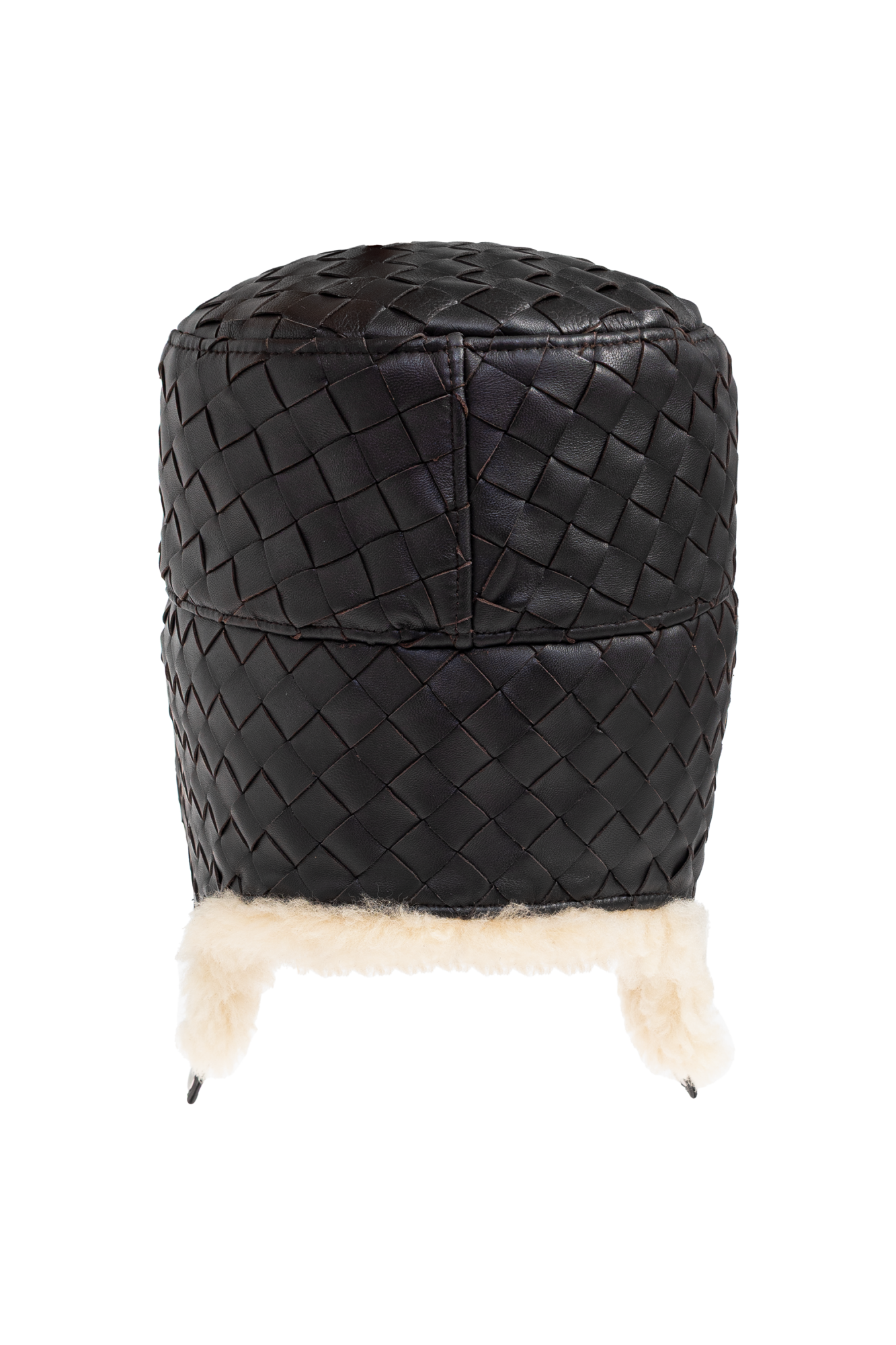 Bottega Veneta Leather cap with ear flaps | Men's Accessories | Vitkac